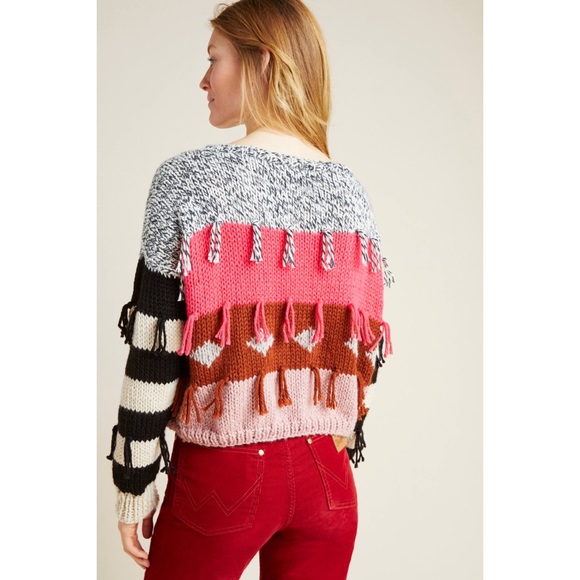 Anthropologie Pina Fringed Sweater - Picture 4 of 9